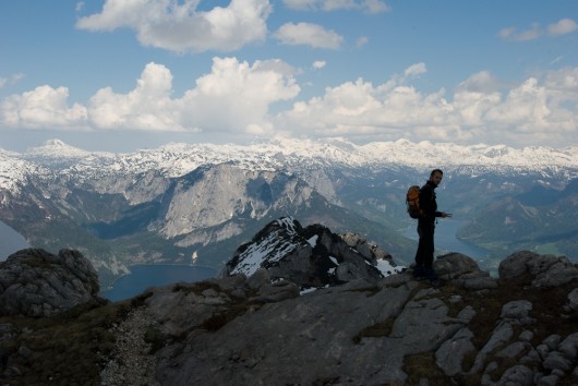 Das Tote Gebirge und Stefan davor